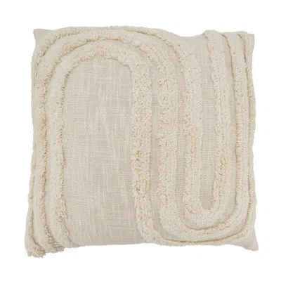 Saro Jenae Collection Cotton Pillow Cover In Modern