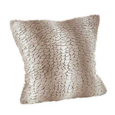 Saro Juneau Collection Square Throw Pillow In Natural