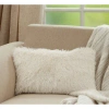 Saro Juneau Rectangular Pillow Cover In Ivory