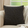 Saro Kema Square Cotton Pillow Cover & Insert In Polyester,polyfill