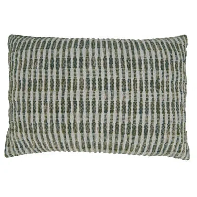 Saro Laelia Rectangular Cotton Pillow Cover & Insert In Polyester,polyfill