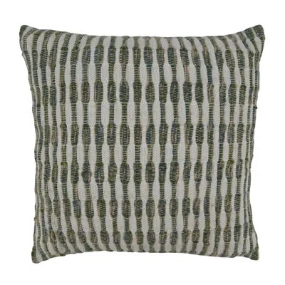 Saro Laelia Square Cotton Pillow Cover & Insert In Polyester,polyfill