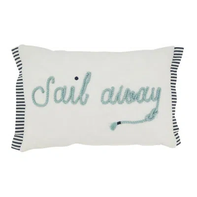 Saro Laguna Collection Cotton Pillow Cover