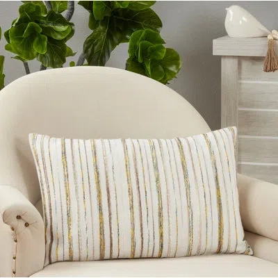 Saro Laurentia Rectangular Cotton Pillow Cover