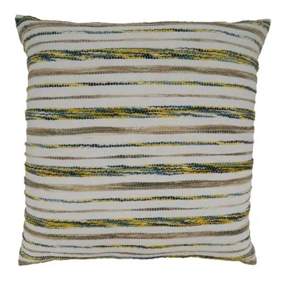 Saro Laurentia Square Cotton Pillow Cover & Insert In Pillow Cover Only - No Insert