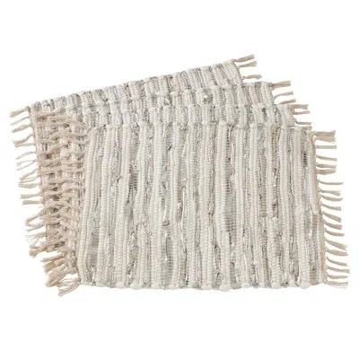 Saro Les Fêtes Chindi 20" Placemat In Gray