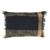 Saro Levi Collection Plaid Cotton Throw Pillow In Polyester