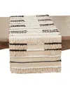 Saro Lifestyle Artisanal Knotwork Fringed Table Runner, 16"x72" In Natural