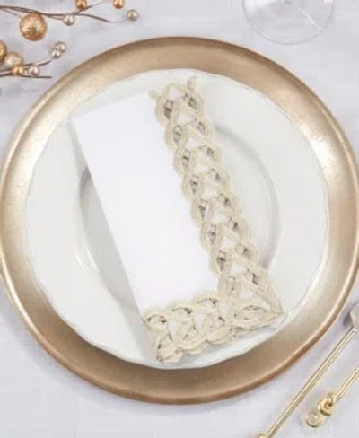 Saro Lifestyle Braided Bliss Collection In Gold