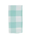 Saro Lifestyle Buffalo Plaid Check Pattern Design Cotton Napkins, Set Of 4, 20" X 20" In Green
