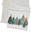Saro Lifestyle Christmas Trees Table Runner, 16" X 72" In Multi