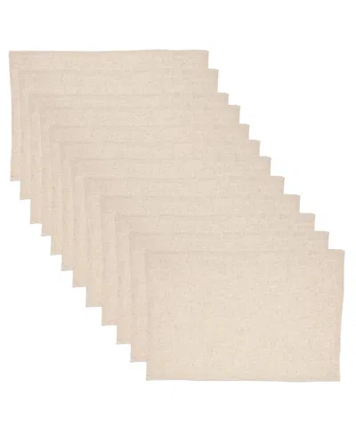 Saro Lifestyle Classic Charm Placemat, Set Of 12 In Natural