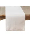 Saro Lifestyle Classic Stitched Plaid Table Runner, 16" X 90"