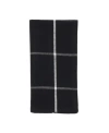 Saro Lifestyle Cotton Table Napkins With Simple Plaid Design, Set Of 4, 20" X 20" In Black