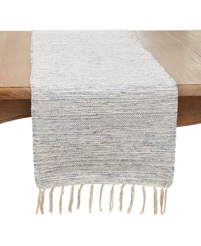 Saro Lifestyle Crafted Handloom Table Runner, 16" X 120"