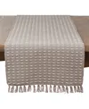 Saro Lifestyle Dashed Woven Table Runner, 16" X 54"
