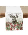 Saro Lifestyle Deer Table Runner, 16" X 72" In Multi