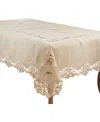 Saro Lifestyle Delicate Embroidery Tablecloth, 65" X 120"