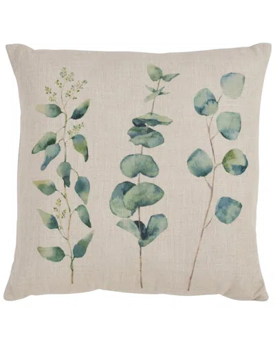 Saro Lifestyle Eucalyptus Pillow In Natural