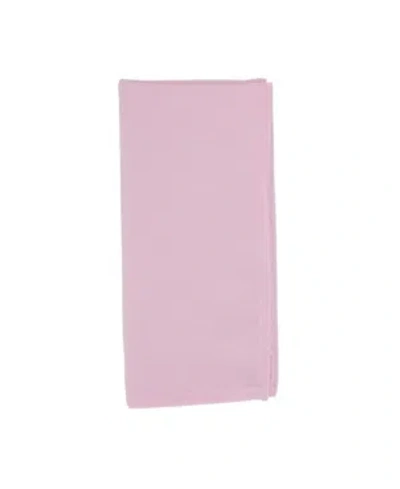 Saro Lifestyle Everyday Design Cloth Table Napkins, Set Of 12, 20" X 20" In Pink