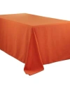 Saro Lifestyle Everyday Design Solid Color Tablecloth, 120" X 90" In Bright Orange