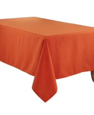 Saro Lifestyle Everyday Design Solid Color Tablecloth, 60" X 60" In Bright Orange