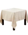 Saro Lifestyle Exquisite Jacquard Design Tablecloth, 72"x72" In Champagne
