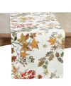 Saro Lifestyle Fall Leaves Table Runner, 16" X 72" In Multi