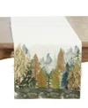 Saro Lifestyle Forest Table Runner, 16" X 72" In Green