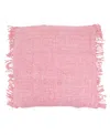 Saro Lifestyle Fringe Down Filled Decorative Pillow, 20" X 20" In Pink