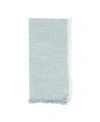 Saro Lifestyle Fringe Napkins With Two-tone Design, Set Of 4, 20" X 20" In Open Blue