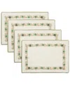 Saro Lifestyle Holly Placemat, Set Of 4 In Green