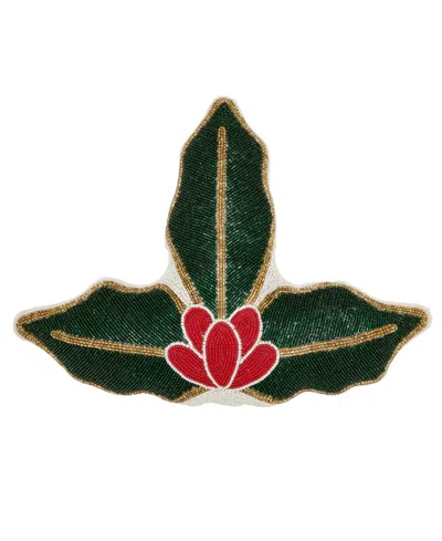 Saro Lifestyle Holly Poly Filled Decorative Pillow, 18" X 14" In Green