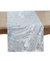 Saro Lifestyle Ink Spill Delight Table Runner, 16"x72" In Indigo