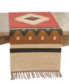 Saro Lifestyle Kilim Table Runner, 16" X 72" In Multi