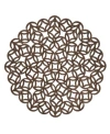 Saro Lifestyle Laser Cut Placemat Set Of 4 In Brown