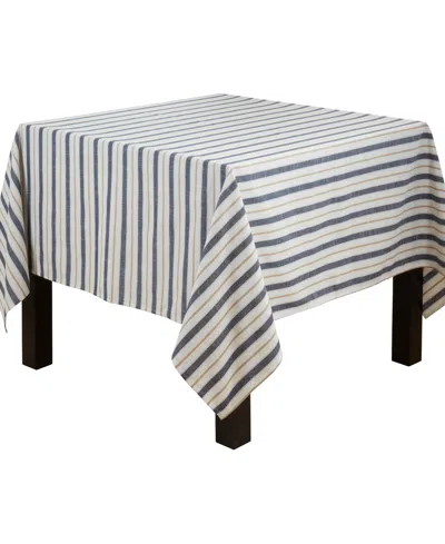 Saro Lifestyle Modern Striped Tablecloth, 70" X 70"