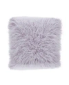 Saro Lifestyle Mongolian Throw Pillow In Lavender
