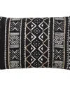 Saro Lifestyle Mud Cloth Decorative Pillow, 14" X 20" In Black