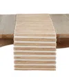 Saro Lifestyle Natural Weave Hyacinth Table Runner, 14" X 72"