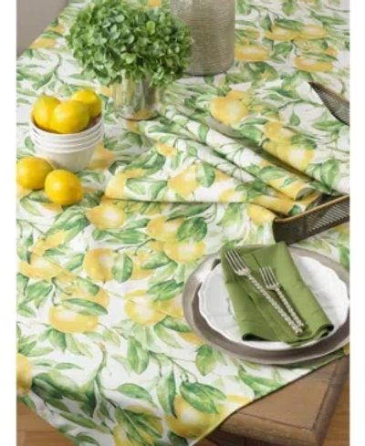 Saro Lifestyle Printed Table Runner In Multi