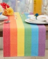Saro Lifestyle Rainbow Collection In Multi
