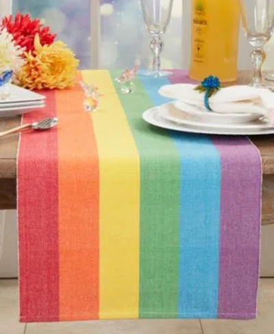 Saro Lifestyle Rainbow Collection In Multi