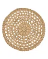 Saro Lifestyle Rustic Charm Seagrass Placemat Set Of 4,15"x15" In Natural