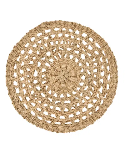 Saro Lifestyle Rustic Charm Seagrass Placemat Set Of 4,15"x15" In Natural