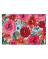 Saro Lifestyle Santa Monica Floral Placemat Set Of 4 In Multi