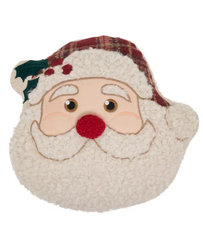 Saro Lifestyle Santa Poly Filled Decorative Pillow, 18" X 18" In White