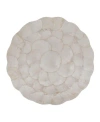 Saro Lifestyle Scalloped Capiz Placemat Set Of 4 In Ivory