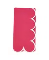 Saro Lifestyle Scalloped Hem Napkin Set Of 4,20"x20" In Fuchsia