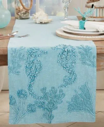 Saro Lifestyle Seashore Collection In Blue